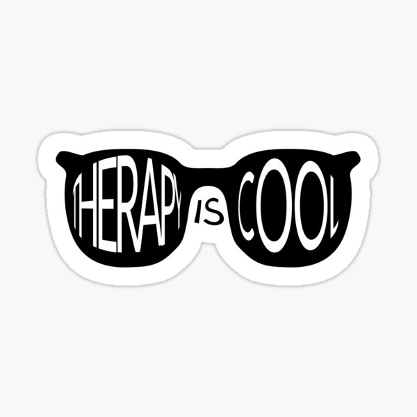 Therapy Is Cool Sticker
