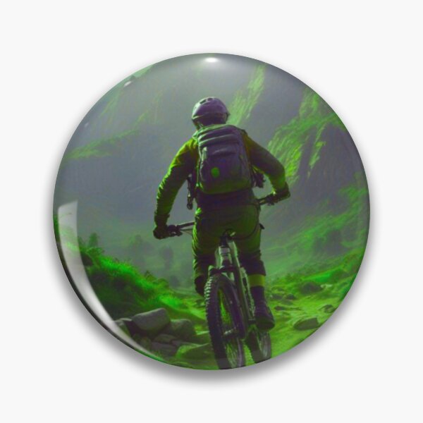 Item preview, MTB Rider Conquering Rolling Hills designed and sold by GrizzlyCollective.