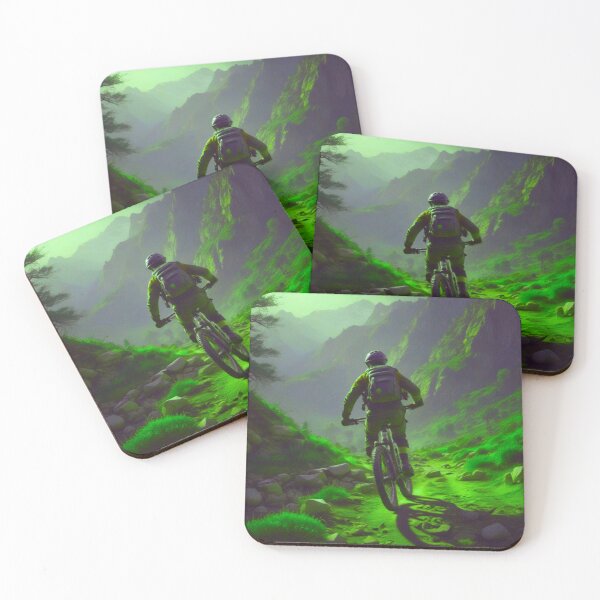 Item preview, MTB Rider Conquering Rolling Hills designed and sold by GrizzlyCollective.