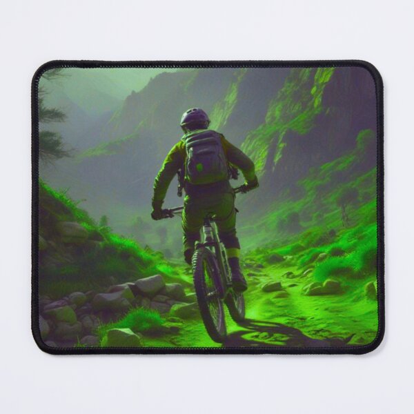 Item preview, MTB Rider Conquering Rolling Hills designed and sold by GrizzlyCollective.