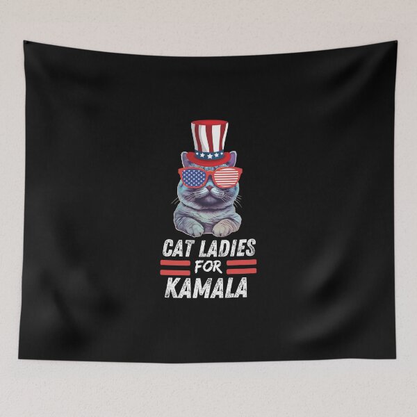 Item preview, Cat ladies for kamala  designed and sold by Fateh-Kro ⭐⭐⭐⭐⭐.