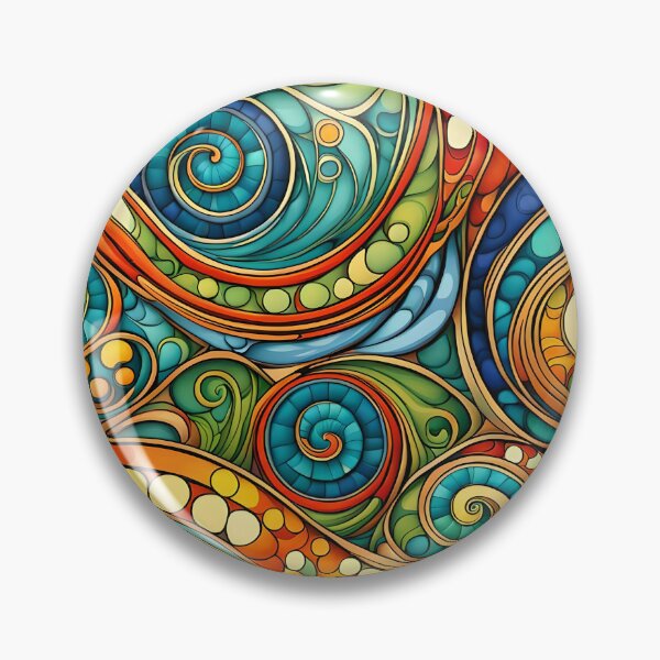 Item preview, Abstract Colourful swirly Pattern designed and sold by druidwolfart.