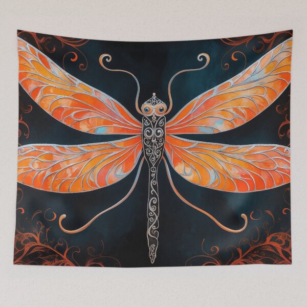 Item preview, Enchanted Dragonfly - A Fusion of Halloween and Dia de los Muertos by LaLi Designs designed and sold by LaLi-Designs.