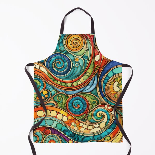 Item preview, Abstract Colourful swirly Pattern designed and sold by druidwolfart.