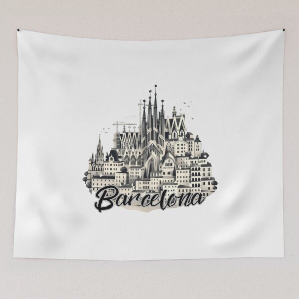 Item preview, Barcelona city with the Sagrada Familia logo designed and sold by Micapox.