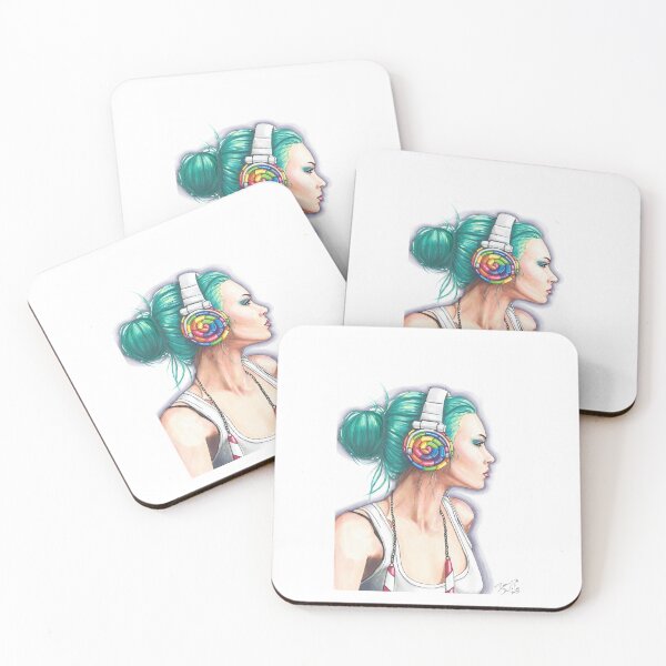 Item preview, Candy Rocker Headphone Girl  designed and sold by GregoryNewtonx.