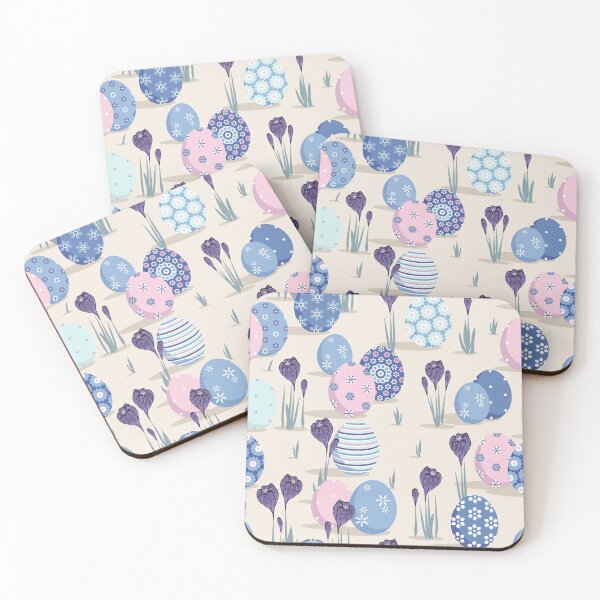 Item preview, Easter mood, Pink and blue on beige background designed and sold by Alex  Blud.