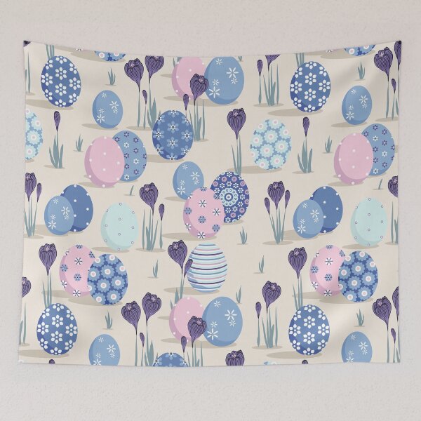 Item preview, Easter mood, Pink and blue on beige background designed and sold by Alex  Blud.