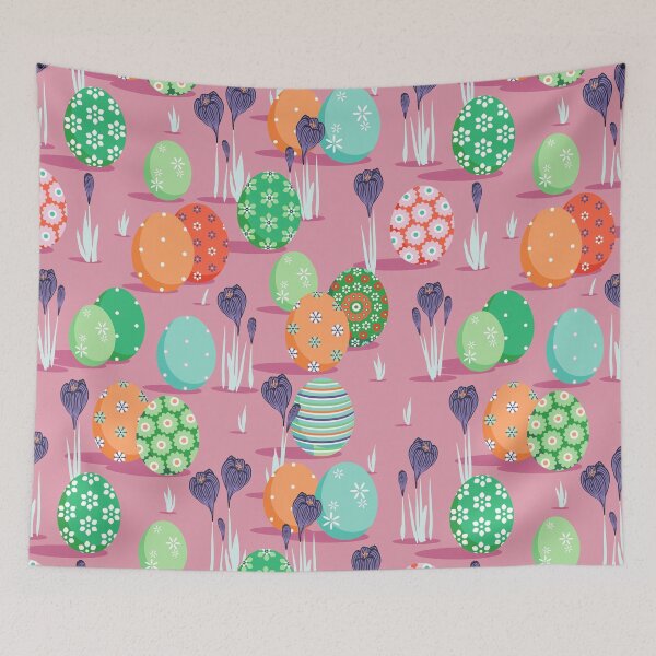 Item preview, Easter mood, Green and orange on a pink background designed and sold by Alex  Blud.