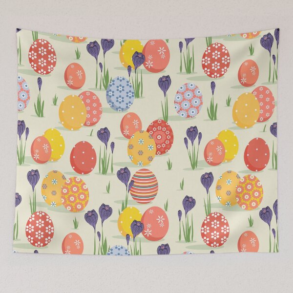 Item preview, Easter mood, Red and yellow on a light yellow background designed and sold by Alex  Blud.