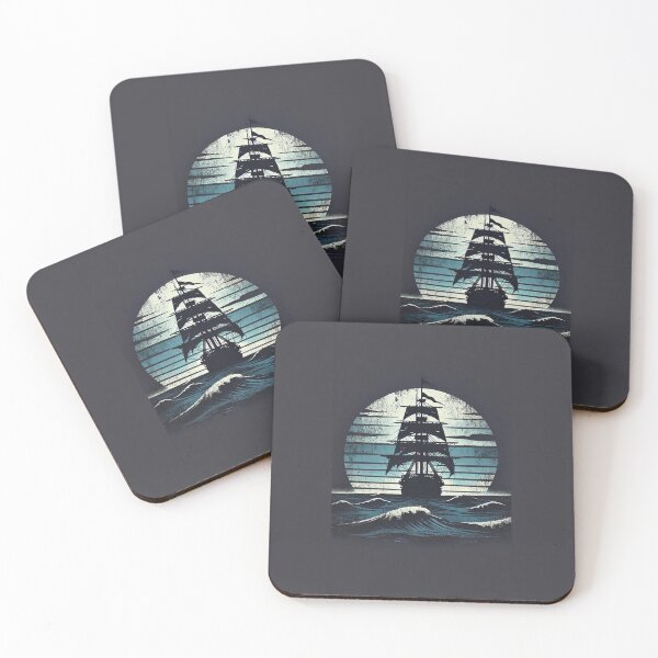 Item preview, Ship at Sunset designed and sold by Blink Art Studio.