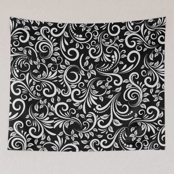 Item preview, Mystical Botanical Swirl - Dark Floral Pattern designed and sold by Equinox-Ds.
