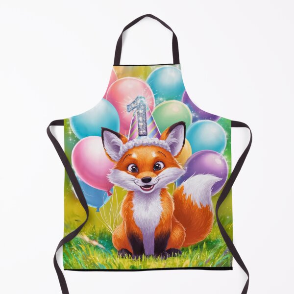 Item preview, Birthday Celebration. Birthday Fox. Adorable fox, birthday balloons, watercolor fox, fox drawing, floral fox designed and sold by FoxVibes.