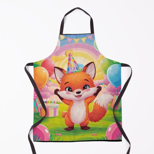 Item preview, Birthday Celebration. Birthday Fox. Adorable fox, birthday balloons, watercolor fox, fox drawing, floral fox designed and sold by FoxVibes.
