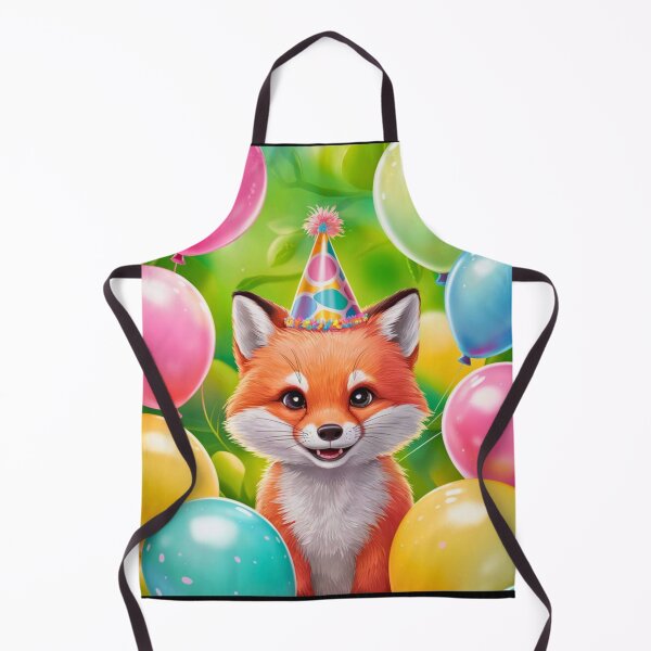 Item preview, Birthday Celebration. Birthday Fox. Adorable fox, birthday balloons, watercolor fox, fox drawing, floral fox designed and sold by FoxVibes.