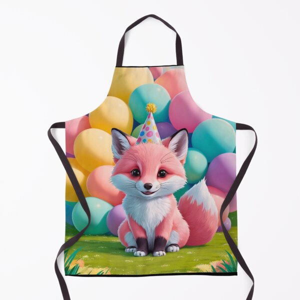 Item preview, Birthday Celebration. Birthday Fox. Adorable fox, birthday balloons, watercolor fox, fox drawing, floral fox designed and sold by FoxVibes.