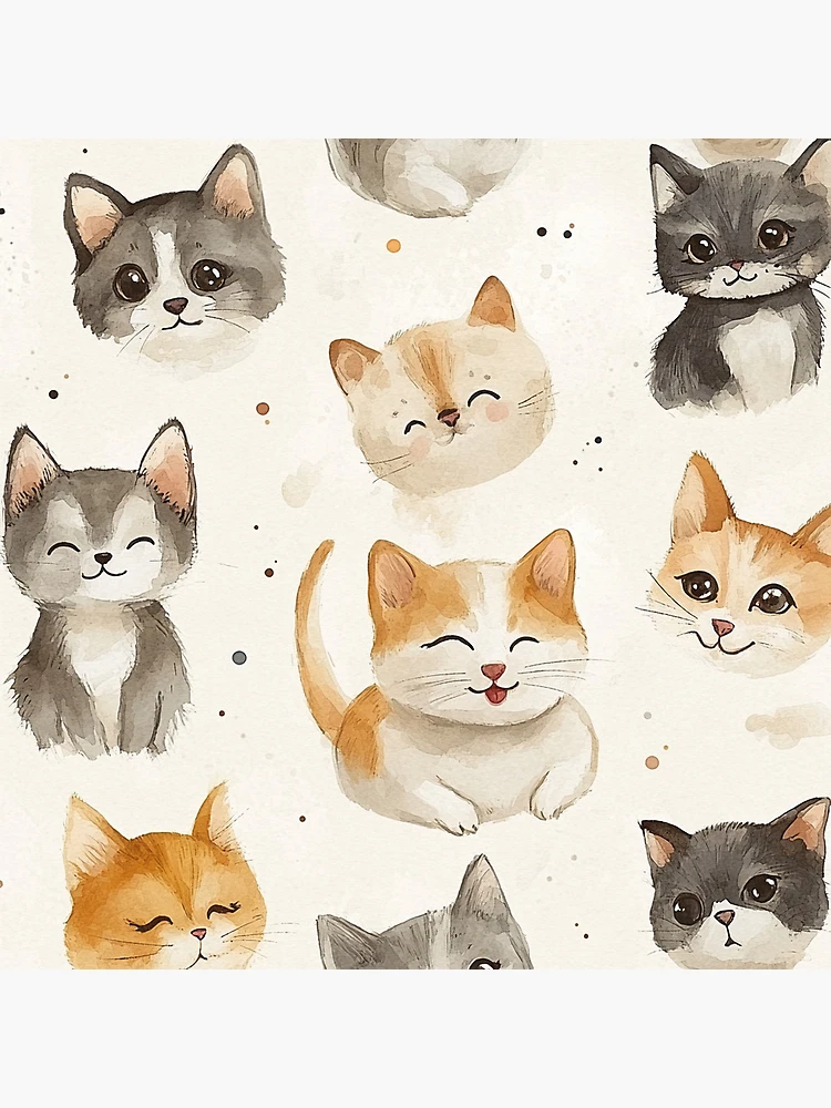 Thumbnail 2 of 2, Postcard, Kitty Cuddles designed and sold by ColorfulStyle.