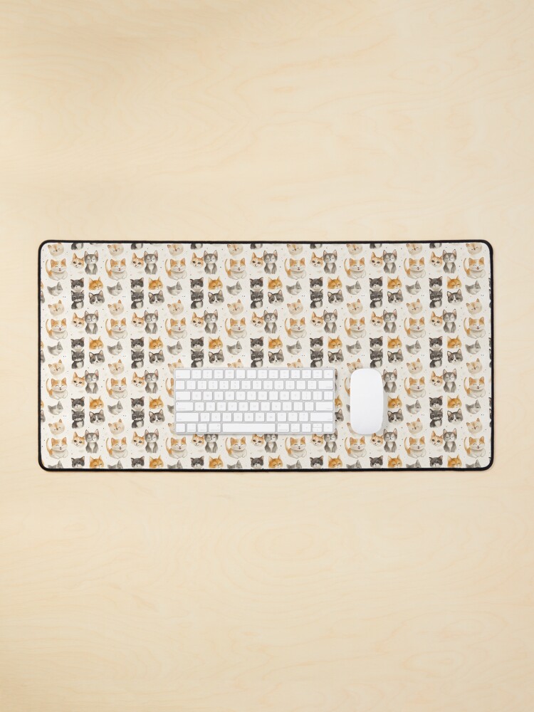 Thumbnail 1 of 5, Mouse Pad, Kitty Cuddles designed and sold by ColorfulStyle.