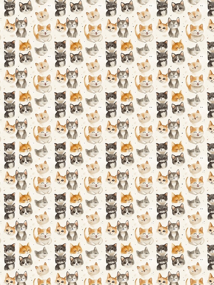 Thumbnail 3 of 3, Scarf, Kitty Cuddles designed and sold by ColorfulStyle.