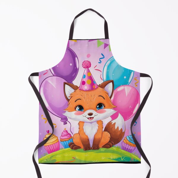 Item preview, Birthday Celebration. Birthday Fox. Adorable fox, birthday balloons, watercolor fox, fox drawing, floral fox designed and sold by FoxVibes.