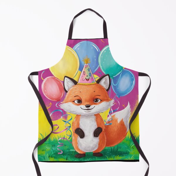 Item preview, Birthday Celebration. Birthday Fox. Adorable fox, birthday balloons, watercolor fox, fox drawing, floral fox designed and sold by FoxVibes.