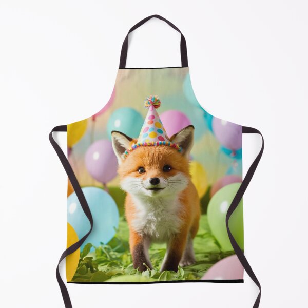 Item preview, Birthday Celebration. Birthday Fox. Adorable fox, birthday balloons, watercolor fox, fox drawing, floral fox designed and sold by FoxVibes.