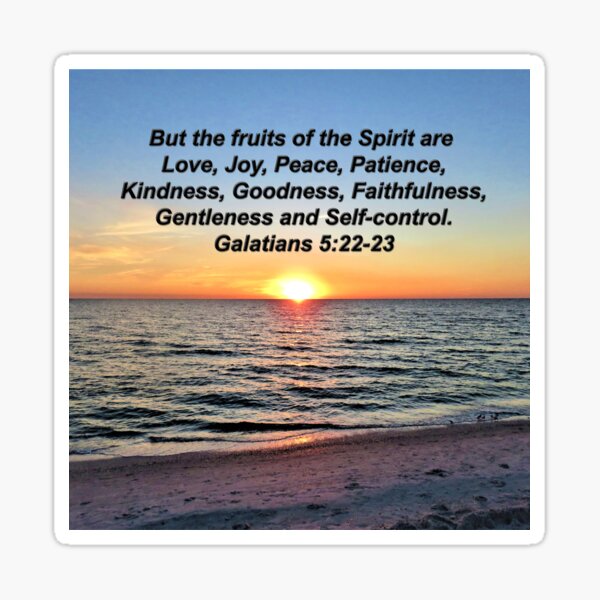"BEAUTIFUL FRUITS OF THE HOLY SPIRIT DESIGN" Sticker by JLPOriginals