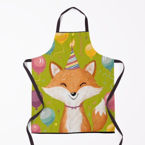 Item preview, Birthday Celebration. Birthday Fox. Adorable fox, birthday balloons, watercolor fox, fox drawing, floral fox designed and sold by FoxVibes.
