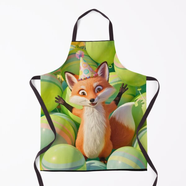 Item preview, Birthday Celebration. Birthday Fox. Adorable fox, birthday balloons, watercolor fox, fox drawing, floral fox designed and sold by FoxVibes.