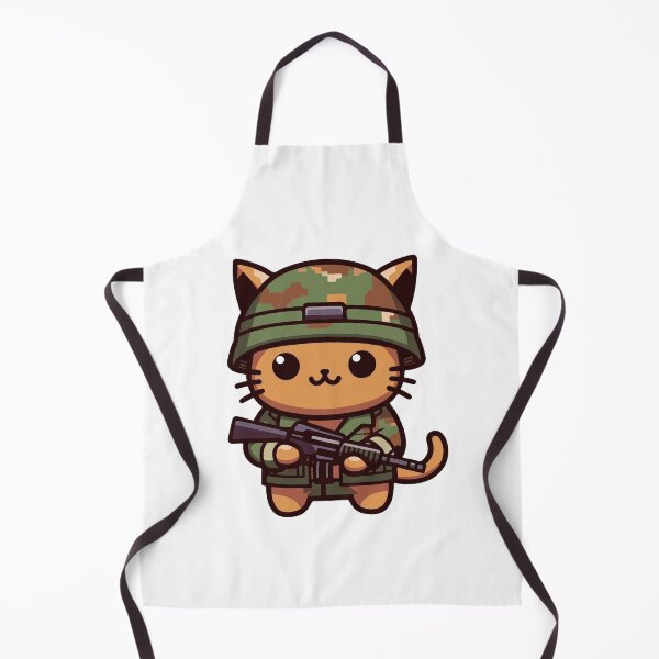 Item preview, cute cat soldier designed and sold by dobfstore.