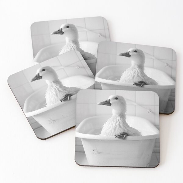 Item preview, Duck Taking a Bath, Funny Vintage Animal Photo designed and sold by CheekyAnimalz.