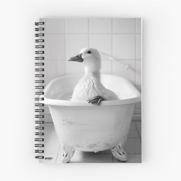Item preview, Duck Taking a Bath, Funny Vintage Animal Photo designed and sold by CheekyAnimalz.