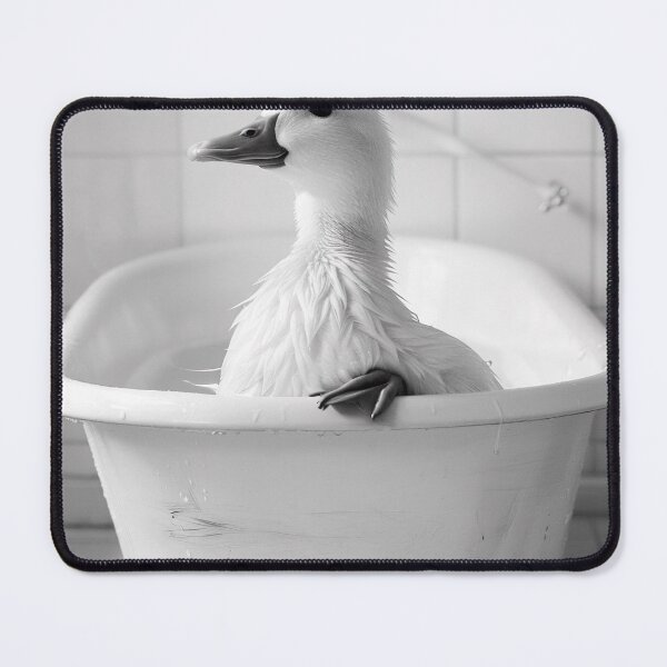 Item preview, Duck Taking a Bath, Funny Vintage Animal Photo designed and sold by CheekyAnimalz.