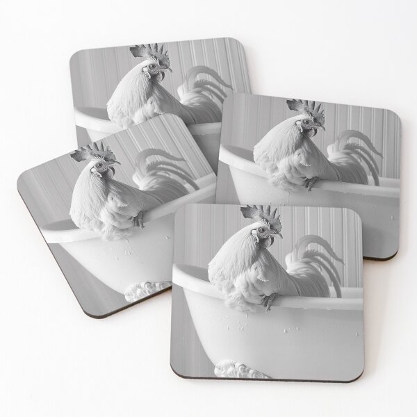 Item preview, Chicken Taking a Bath, Funny Vintage Animal Photo designed and sold by CheekyAnimalz.