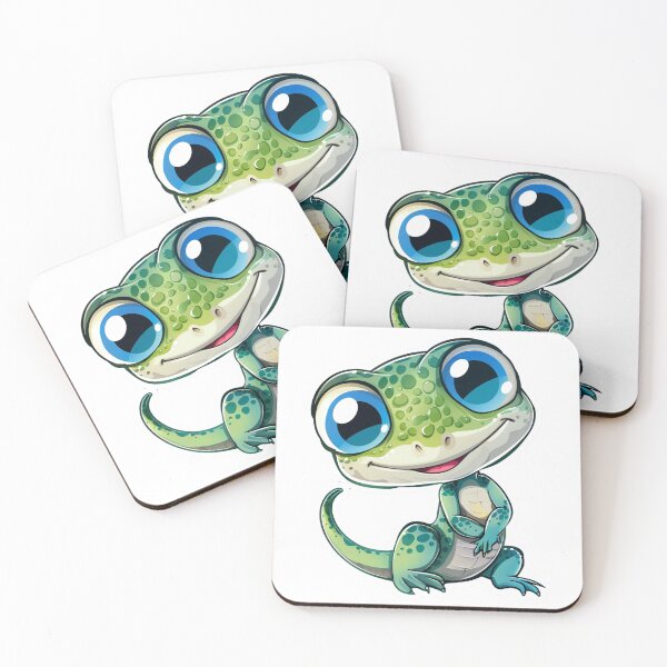 Item preview, Green Cute Lizzard designed and sold by NicolasGlowArt.