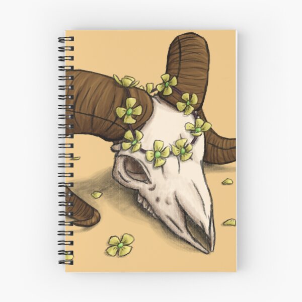 Item preview, Ram Skull & Flowers designed and sold by Rooktopwn.