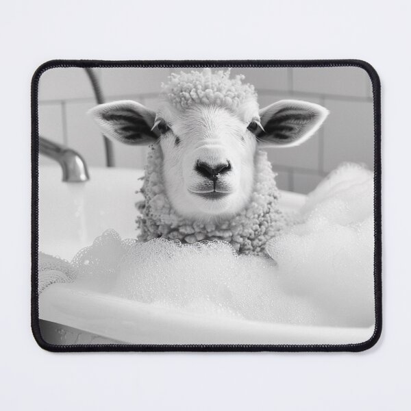 Item preview, Sheep Taking a Bath, Funny Vintage Animal Photo designed and sold by CheekyAnimalz.
