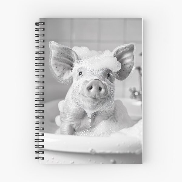 Item preview, Pig Taking a Bath, Funny Vintage Animal Photo designed and sold by CheekyAnimalz.