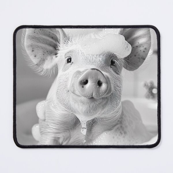 Item preview, Pig Taking a Bath, Funny Vintage Animal Photo designed and sold by CheekyAnimalz.