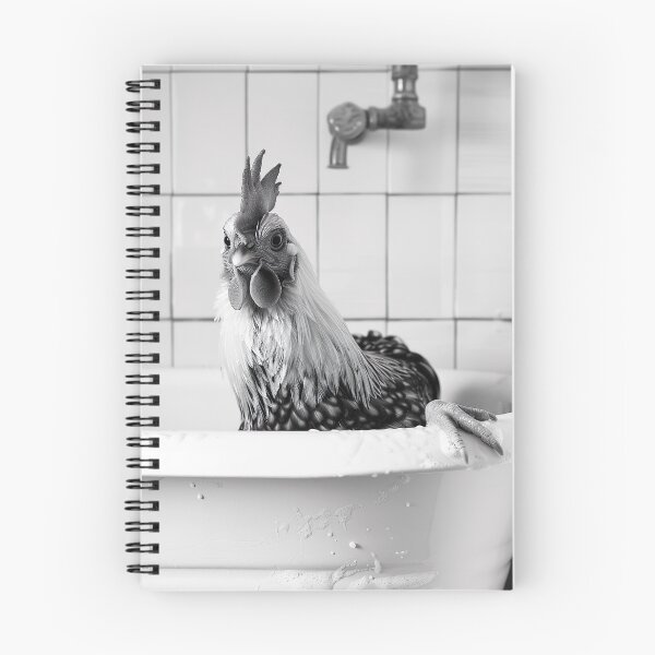 Item preview, Chicken Taking a Bath, Funny Vintage Animal Photo designed and sold by CheekyAnimalz.