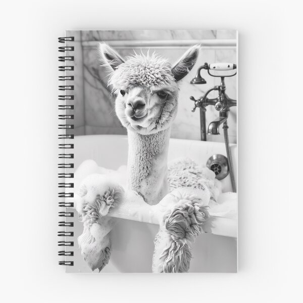 Item preview, Alpaca Taking a Bath, Funny Vintage Animal Photo designed and sold by CheekyAnimalz.