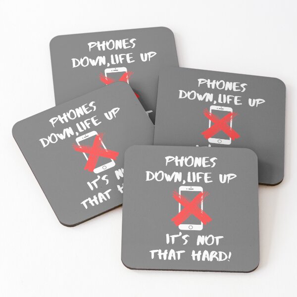 Item preview, Phones Down, Life Up – It's Not That Hard designed and sold by SwejdDesign.