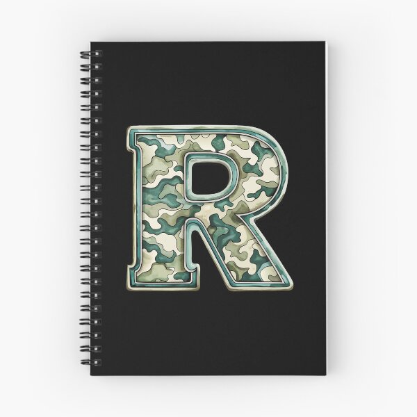 Item preview, camouflage letter R designed and sold by jkrphoto.