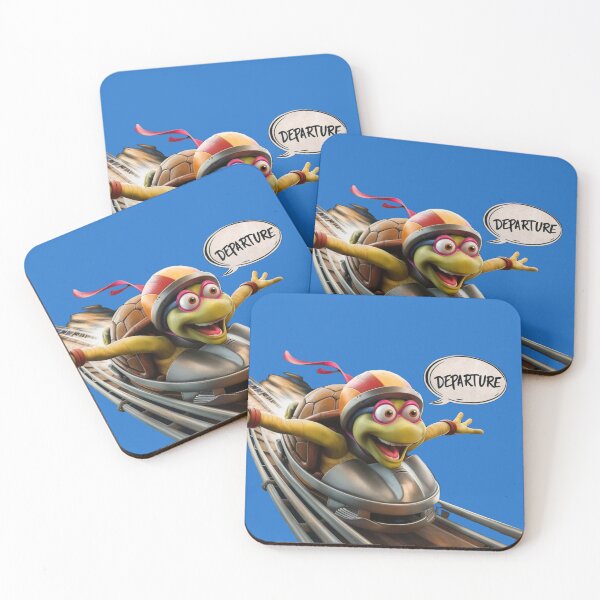 Item preview, Crazy roller coaster and turtle with the word 'Departure' designed and sold by Tomasz  Siennicki.
