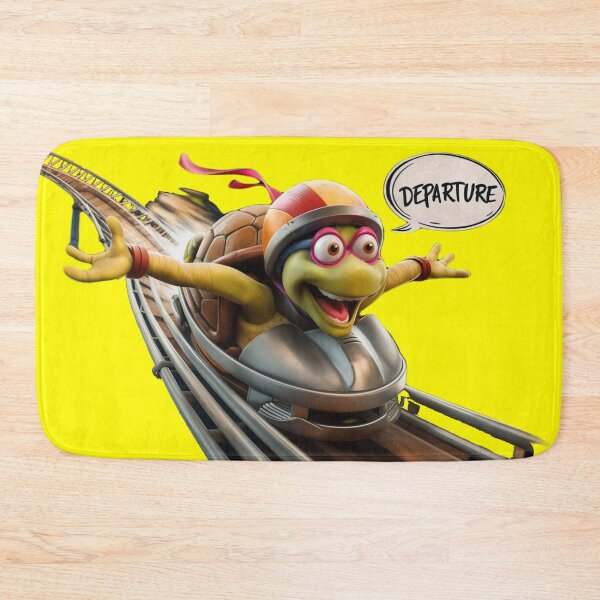 Item preview, Crazy roller coaster and turtle with the word 'Departure' designed and sold by Tomasz  Siennicki.