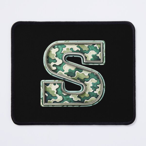 Item preview, camouflage letter S designed and sold by jkrphoto.