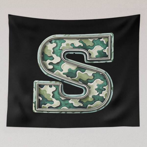 Item preview, camouflage letter S designed and sold by jkrphoto.