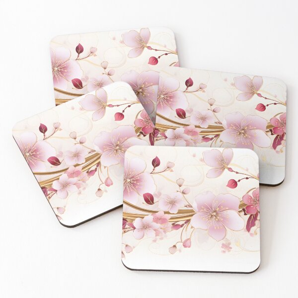 Item preview, Sakura Gold Elegance: Traditional Japanese Floral Art designed and sold by GreenInkXpress.