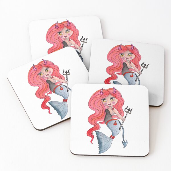 Item preview, Little Devil Mermaid designed and sold by ChubbyMermaid.