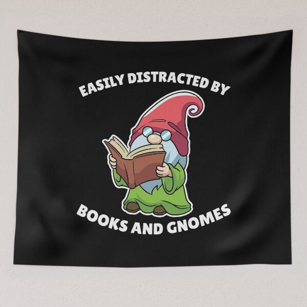 Artikelvorschau, Easily Distracted Books Gnomes Gnom entworfen und verkauft von MooonTees.